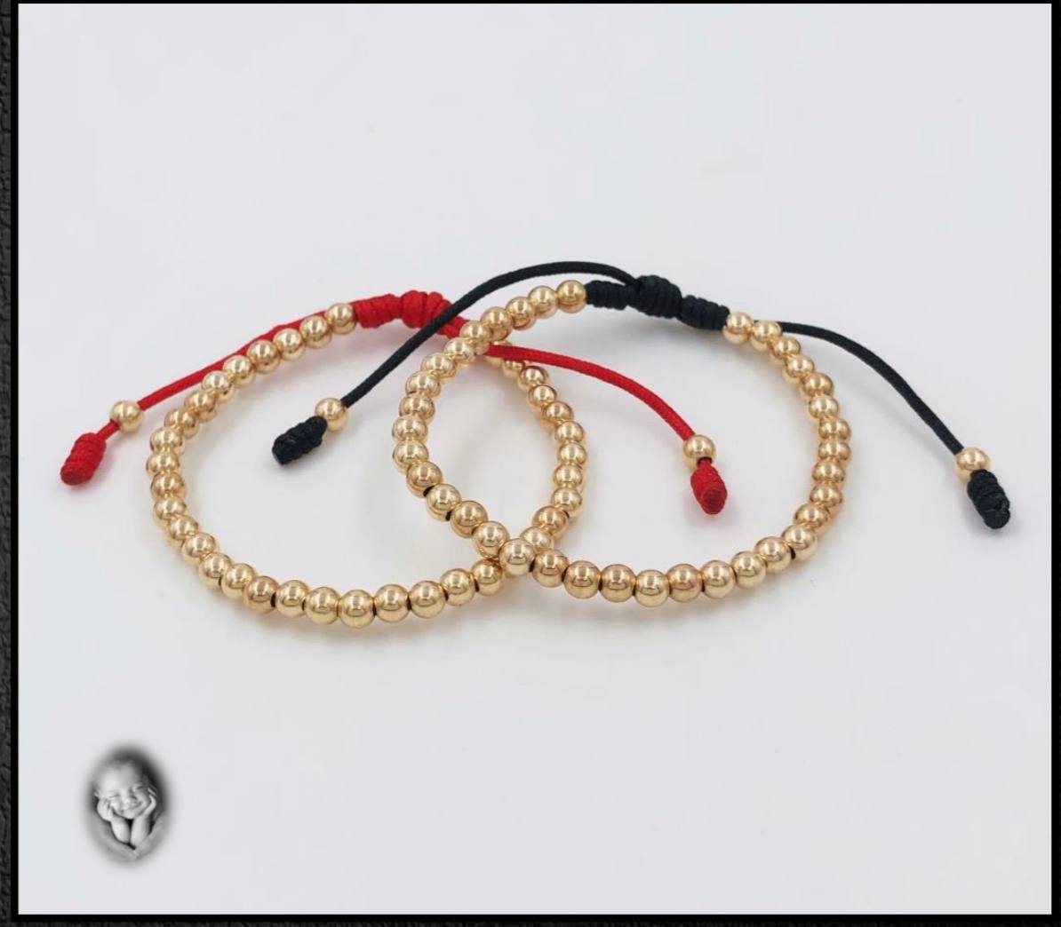 BRAZALETE B3MM PARA BEBÉ ROJO OrolaminadoLuxus