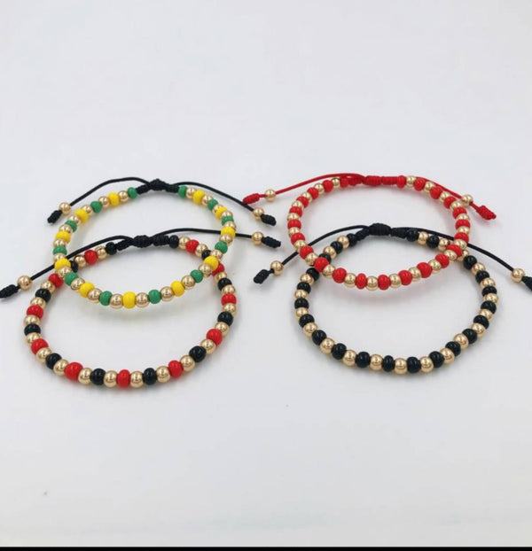 BRAZALETE BOLA 4MM  LAMINADA MOSTACILLA 1178