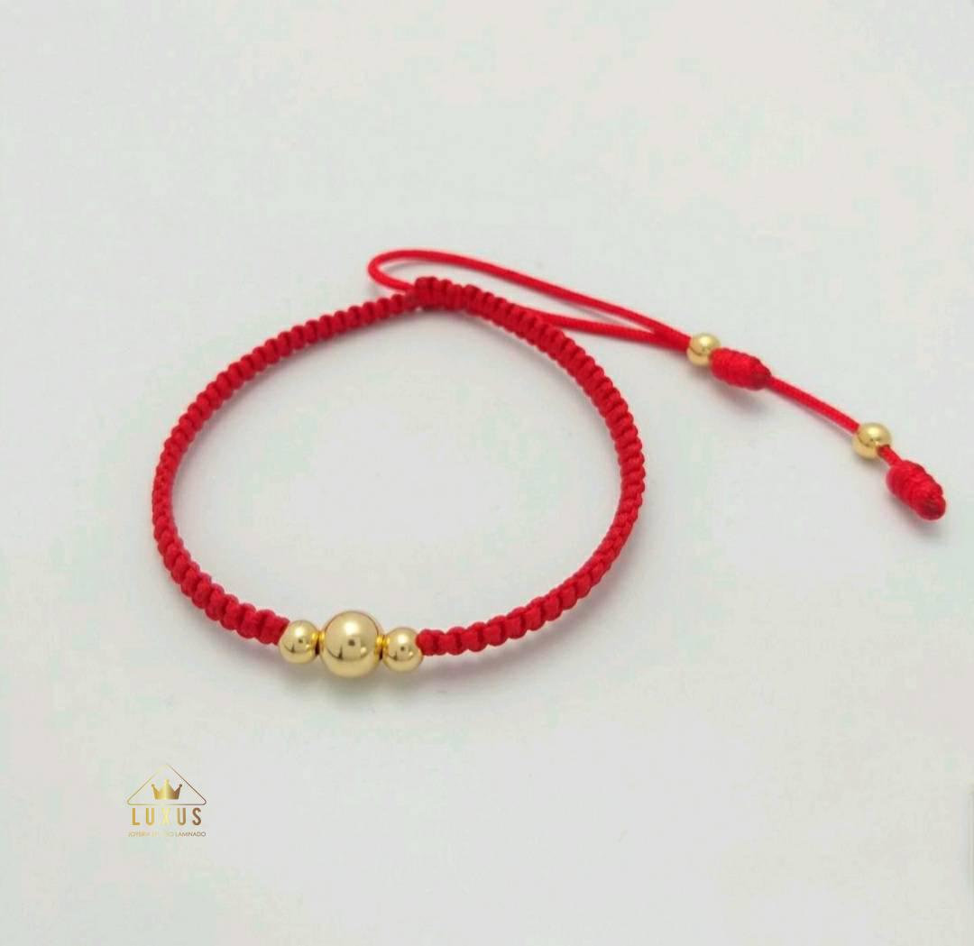 BRAZALETE TEJIDA DEGRADE DORADA 020317 OrolaminadoLuxus