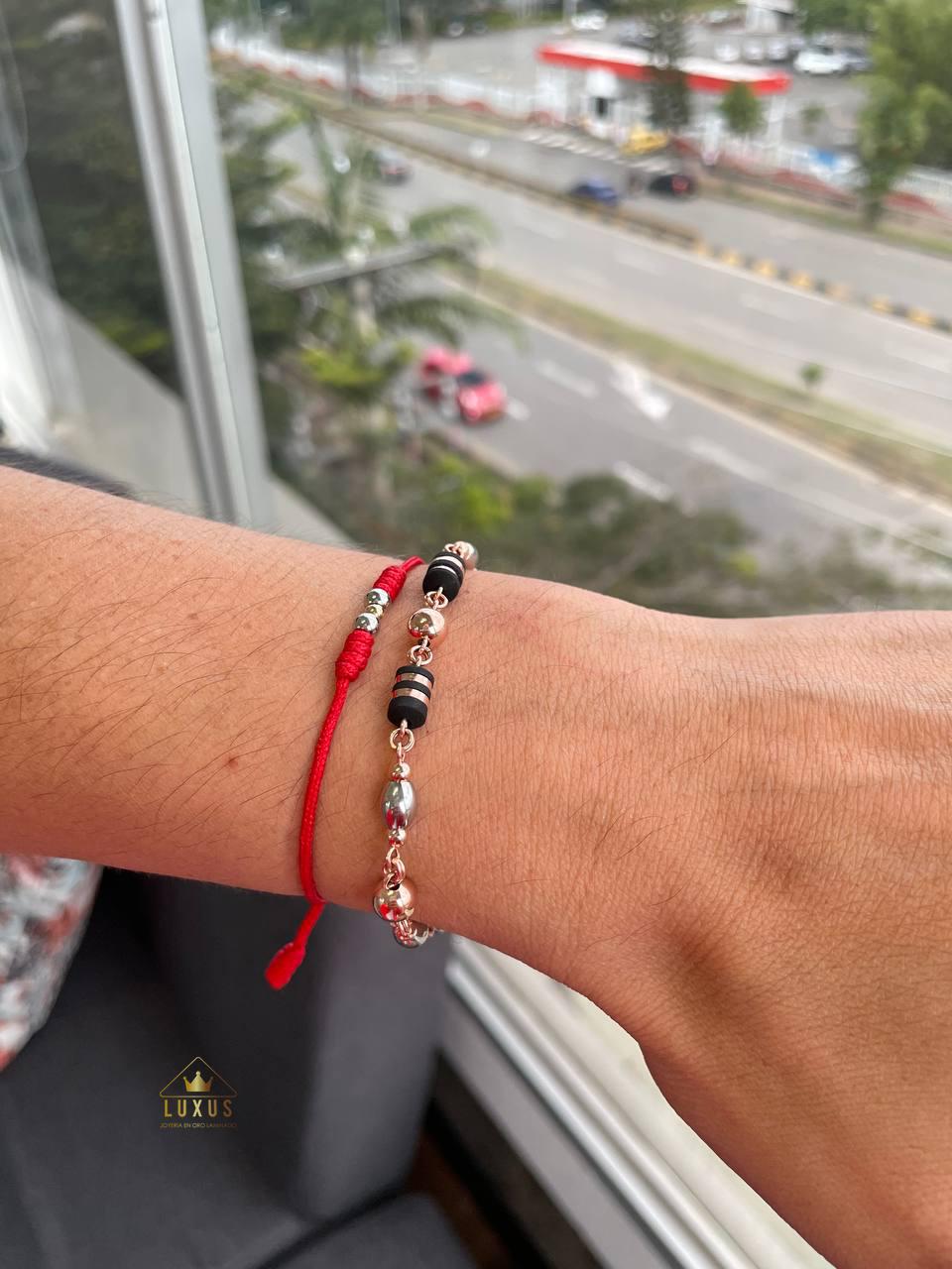 PULSERA ARTESANAL OVALO ROSE DE 20CM 02036312 OrolaminadoLuxus