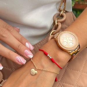 PULSERA CORAZON SAN BENITO R. 142P OrolaminadoLuxus