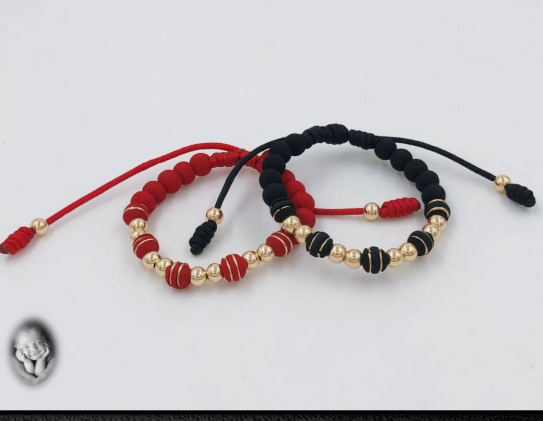 PULSERA PARA BEBE 4 DUOS B4MM OrolaminadoLuxus