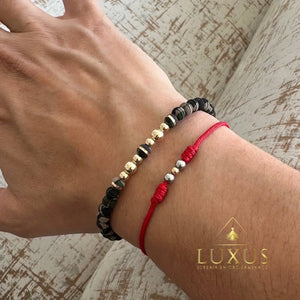BRAZALETE LUXUS GOLD NEGRO 2486 OrolaminadoLuxus