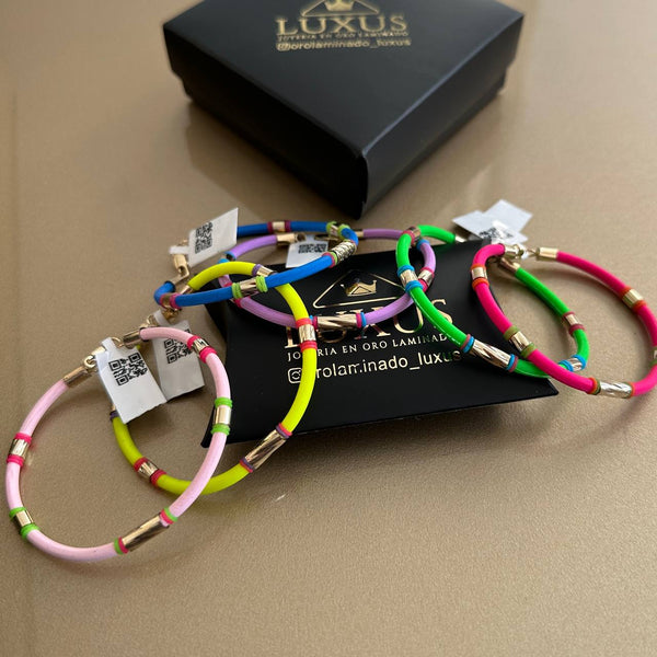 BRAZALETE BANDA 3MM 5 APLIQUES 94001