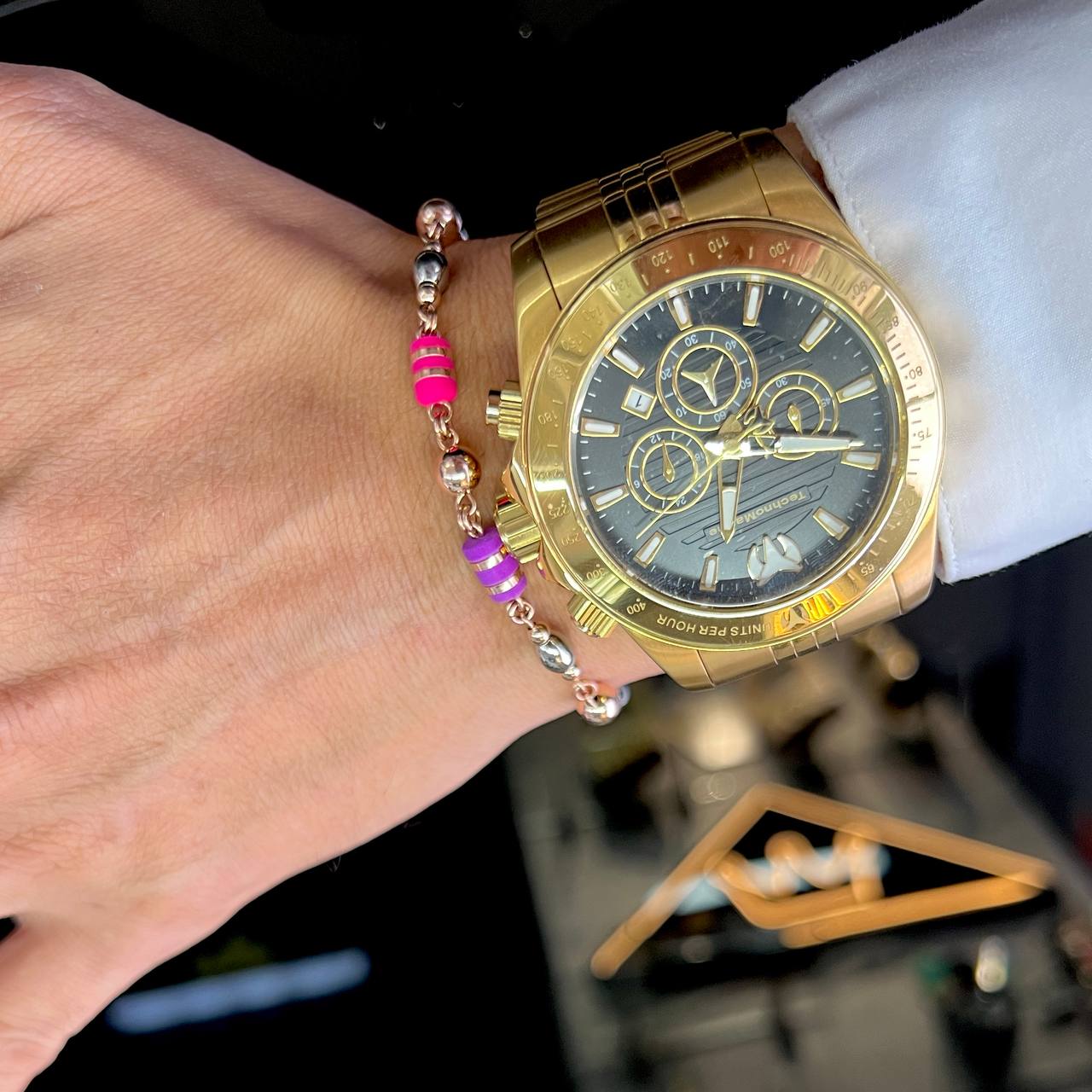 PULSERA ARTESANAL OVALO ROSE DE 20CM 02036312 OrolaminadoLuxus
