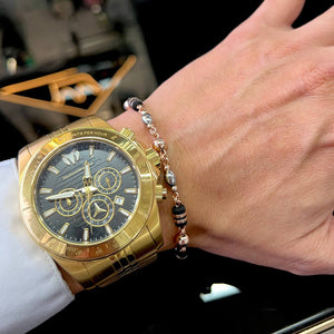 PULSERA ARTESANAL OVALO ROSE DE 20CM 02036312 OrolaminadoLuxus