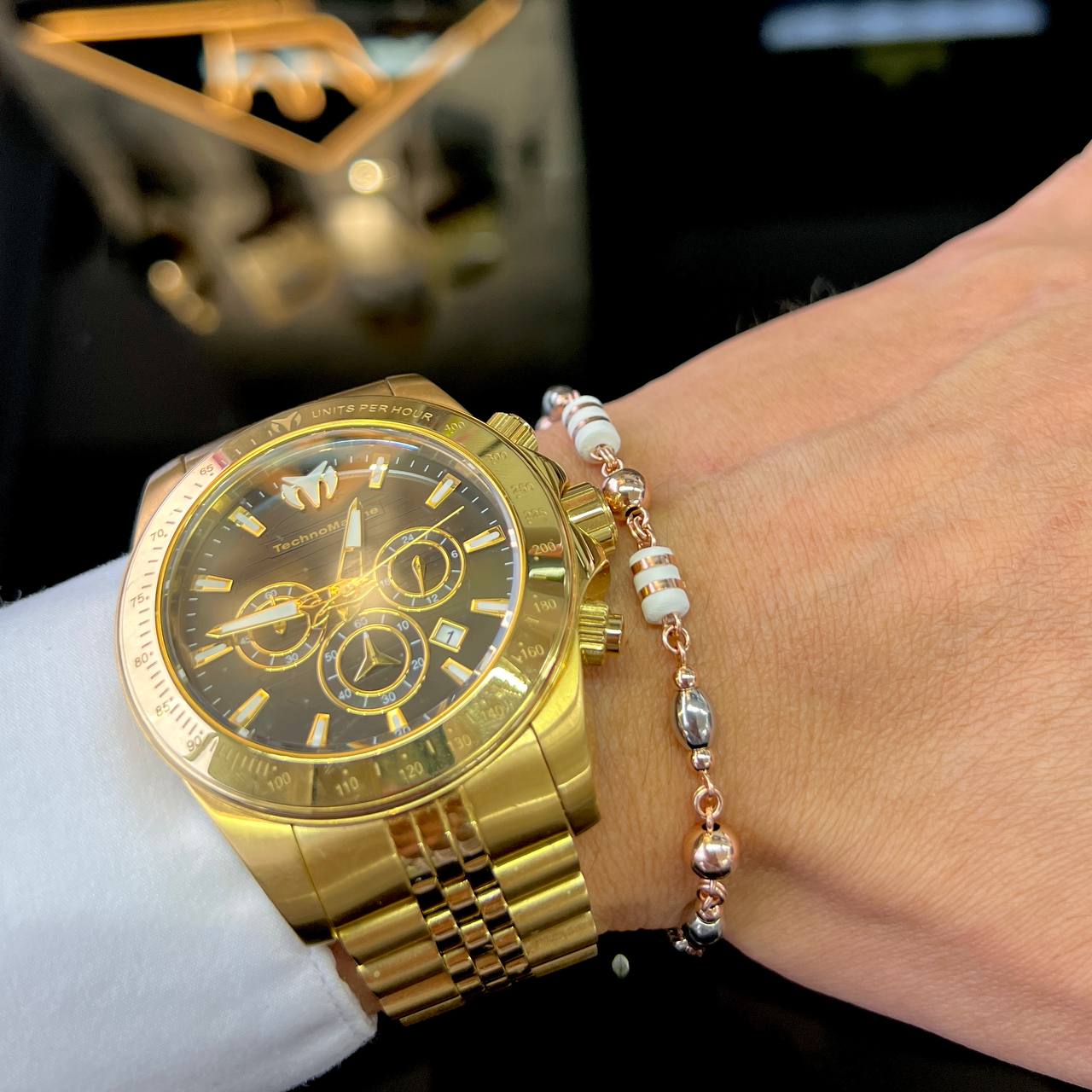 PULSERA ARTESANAL OVALO ROSE DE 20CM 02036312 OrolaminadoLuxus