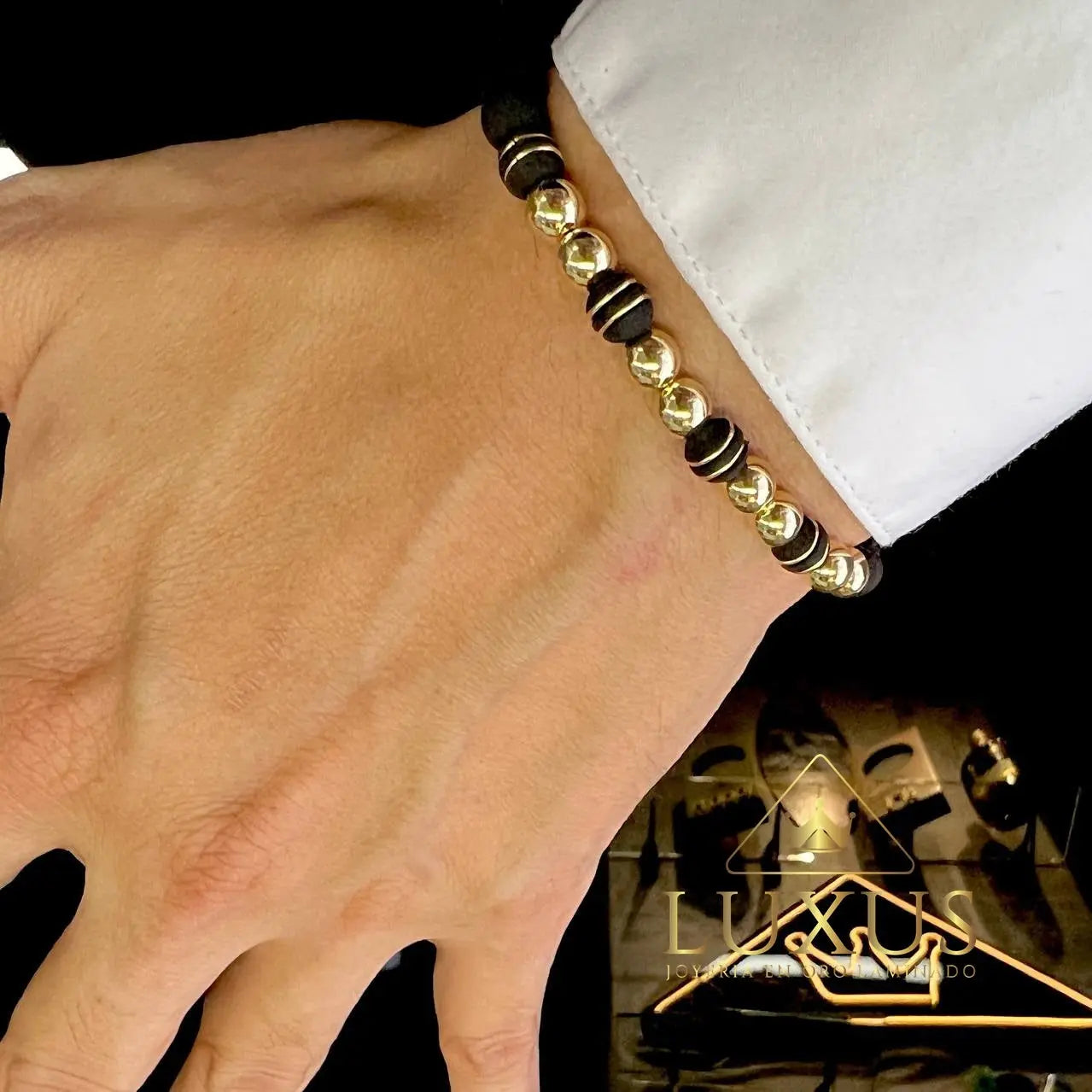 BRAZALETE B6 MM 4 DUOS. 830 OrolaminadoLuxus