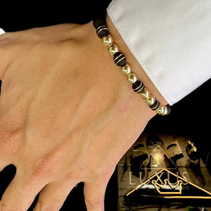 BRAZALETE B6 MM 4 DUOS. 830 OrolaminadoLuxus
