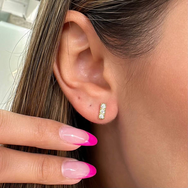 ARETE LINEAL 3 CIRCONIAS CRISTAL 34101- 40