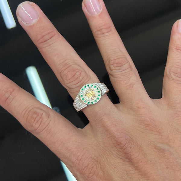 ANILLO ROLEX SILVER GOLD 80004-90
